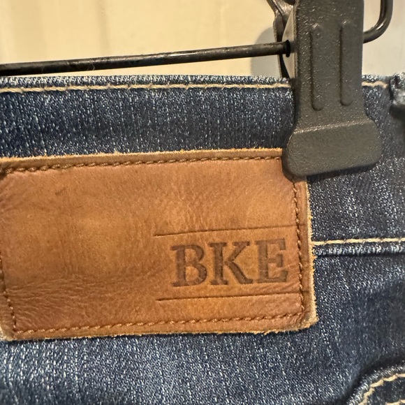 Mens BKE Denim Distressed Straight Leg Blue Jeans Size 34L - Picture 7 of 15